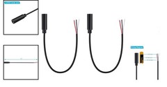 2-Pack 3.5mm Plug to Speaker Wire Connector Cable for Audio Repair Needs