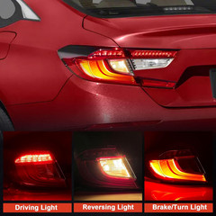 2018-2022 Honda Accord Sedan Driver Side LED Tail Light Assembly–Compatible Repl