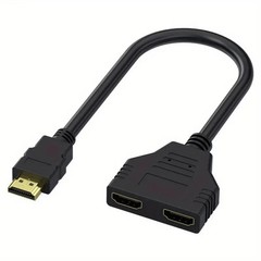 4K HDMI Splitter Cable 1 In 2 Out Adapter Male to 2 Female Dual Video Converter
