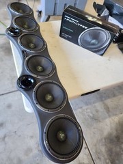 Universal 45″ Sound Bar Pod 6 x 6.5″ Midrange and 2 Tweeters Wood and Fabric