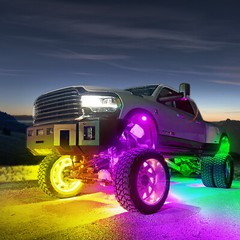 1Set 2/8/10/12 Pods C2 Max RGB-IC LED Rock Lights Underbody Extend Up to 24 Pods