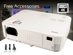 4K DLP Projector Long Lamp Life up to 8,000 Hours 3200 Lumens 3D w/Accessories🎬