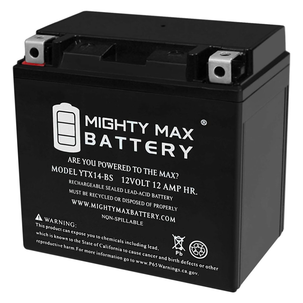 Mighty Max YTX14-BS Replacement Battery for ETX14, ES14BS