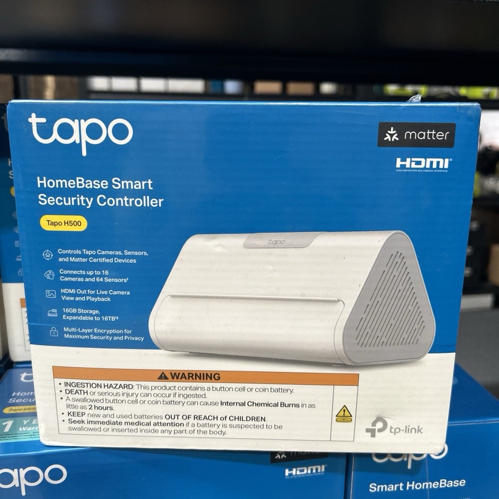 Tapo HomeBase Smart Security Controller Connects up to 16 Cameras H500 – New