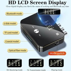 NFC Bluetooth 5.0 Transmitter Receiver Wireless 3.5mm AUX to 2RCA Audio Adapter