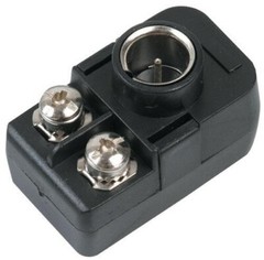 300 Ohm to 75 Ohm F Coaxial Cable Flat Wire Antenna Adapter Matching Transformer