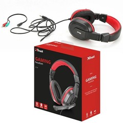 TRUST ZIVA GAMING HEADPHONES GAMING PC LAPTOP RETRACTABLE MICROPHONE 21953