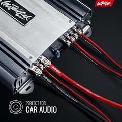 8 Gauge Automotive Power and Ground Wire Kit, 25ft Black/Red Cables