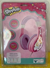 Shopkins Headphones ADJUSTABLE HEADBAND Volume Limiting Technology KID SAFE
