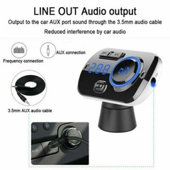 Handsfree Bluetooth FM Transmitter Wireless Radio Adapter Car Kit Mp3 Player USB