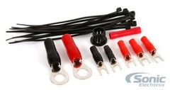 Rockford Fosgate P300X2 300W 2-Channel Amplifier, NVX LOC, 8 AWG Amp Kit Bundle