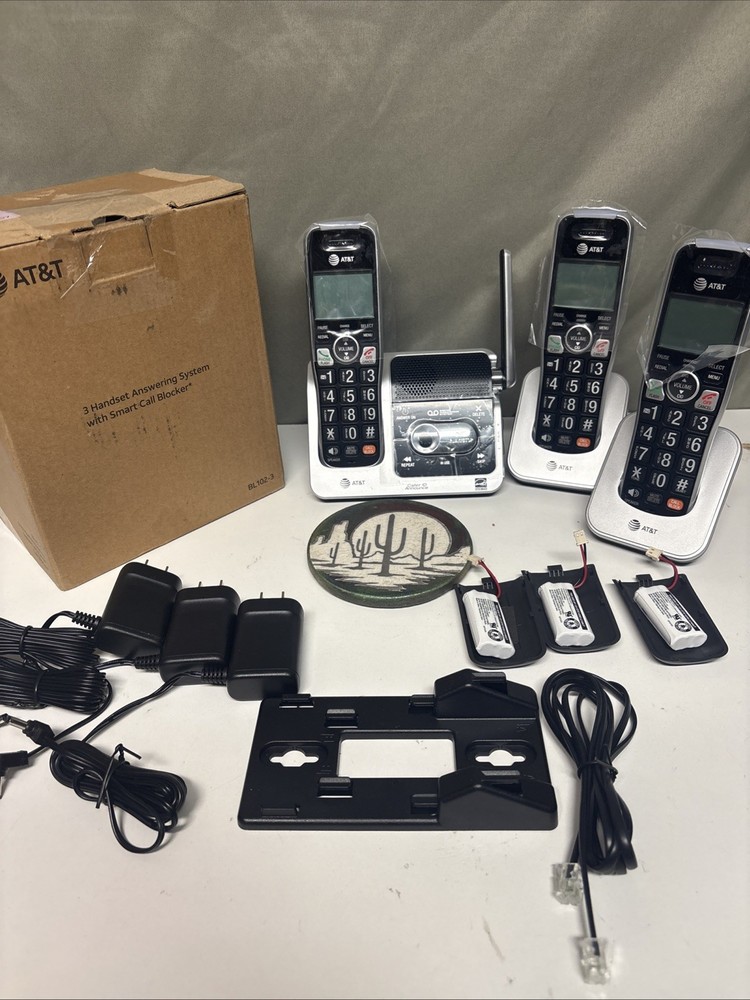 AT&T BL102-3 DECT 6.0 3-Handset Cordless Phone with Answering Machine