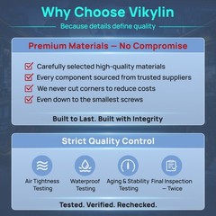 Vikylin Full Color 4K 8MP Outdoor POE IP Camera Motion Detection 2.8mm with MIC