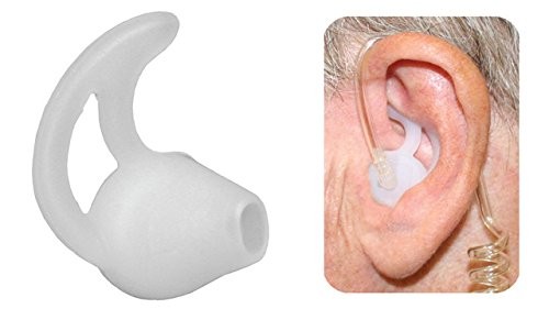 Silicone Earmold Earbuds for Surveillance Earpieces Two-Way Radios Pair