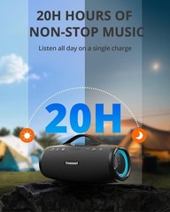 Tronsmart Mirtune S100 Bluetooth Speaker,50W Waterproof,20H Playtime Party Audio