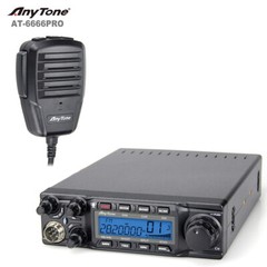 New Anytone AT-6666pro 80W 10M Amateur Radio AM FM USB LSB PA CW Mode with Cable