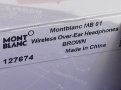 $620 MSRP Montblanc MB01 Headphones 127674 Brown V2 Google Assistant iOS Android