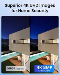 ZOSI 4K 8MP PoE IP Pan/Tilt Add-on Security Camera Outdoor Person Vehicle Detect