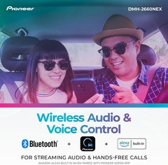 Pioneer DMH-2660NEX DDIN Touchscreen Radio CarPlay AndroidAuto HD Radio XM