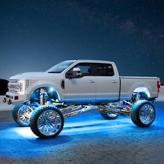 RGB/Pure White LED Rock Lights Kit, 8/12 Pods Car/Truck Underbody Underglow Kit