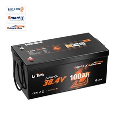 LiTime 36V 100Ah LiFePO4 Lithium Battery For Outboard Trolling Motor-Refurbished