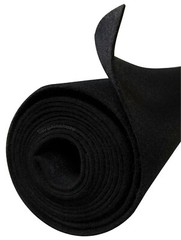 Polymat 40 FT x 45″ Wide (4X 10FT Rolls) Black Felt Compatible w/ Art Crafts