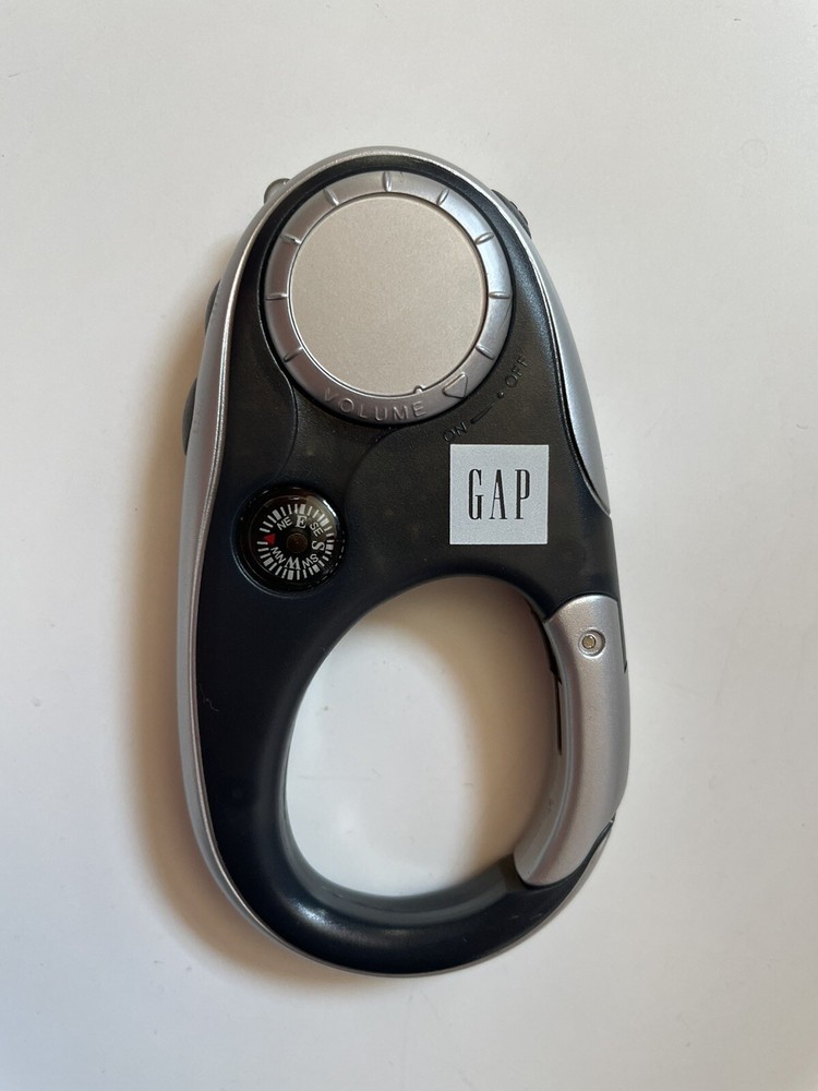 GAP Promo Radio Carabiner Compass Fashion Portable 1990s 2000s RARE Collectible