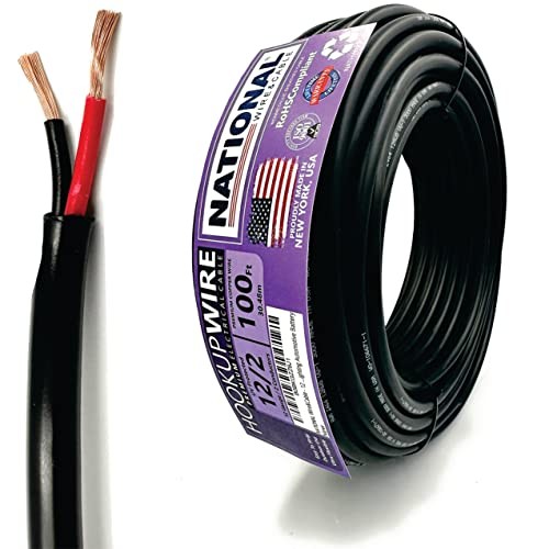 NATIONAL Wire & Cable – 12 AWG 2-Conductor Premium Copper Wire, 12AWG-2C 100 ft