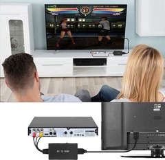 RCA to HDMI Converter, Analog Composite to HDMI Adapter Compatible VCR,DVD