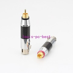 2x XLR Female to RCA Male and 2x XLR Male To RCA Male Socket Adapter