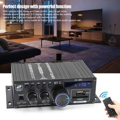12V 800W Bluetooth HiFi Power Amplifier Mini Audio Digital Stereo FM AMP Remote