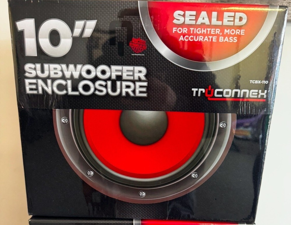 NEW Metra TCBX-110 TruConnex 10″ Single Sealed Subwoofer Enclosure Car Sub Box