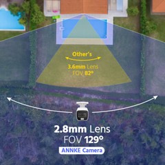 ANNKE 4K 8MP Microphone Audio POE IP Security Camera H.265+ Outdoor Human Detect