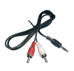 1m 3.5mm Jack Aux to 2 RCA Audio Video Cable Stereo Y Splitter Cable AV Adapter
