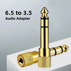 6.5mm 1/4″ Male plug to 3.5mm 1/8″ Female Jack Stereo Headphone Audio Adapter