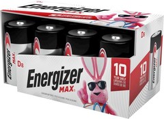 Reliable 8 Count D Batteries – Leak-Resistant Design for Household Use