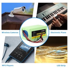24V10Ah Rechargeable Li-ion Battery 7S4P With Charger For DIY 24V Devices