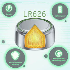 200 Pcs Durable R626 377 SR626 177 AG4 1.5V Alkaline Coin Button Cell Batteries