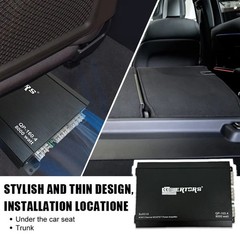 4 Channel Car Amplifier 8000W Peak Class AB 12V Universal Amp Speaker Subwoofer
