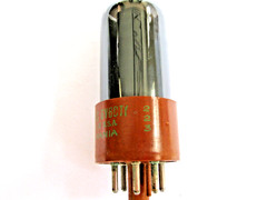 SYLVANIA JAN-CHS 6V6GTY/6V6 AUDIO VACUUM TUBE BROWN BASE TV-7 TESTED STRONG.
