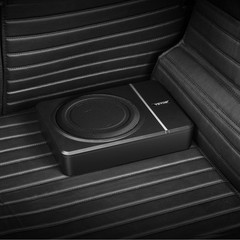 VEVOR 8″ 240W Slim Under-Seat Subwoofer Powered Car Truck Sub w/ Amp Kit Speaker