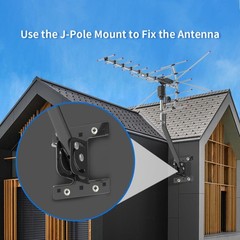 990Mile Outdoor TV Antenna Motorized Amplified HDTV 1080P 4K 360° Rotation Home