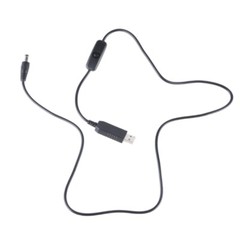 USB to DC12V 5521 Power Transfer Cable with Switching for Camera and Hard Disks