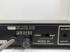 Uni-Sync Model 50 Vintage Stereo Professional Power Amplifier BSR Rack Mount