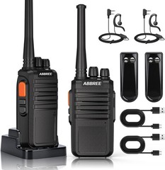 2 Pack Set Long Range Walkie Talkie Mile Two Way Radio Charge Waterproof Best
