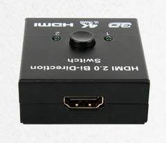 HDMI 2.0 HDTV Switch Switcher Splitter Bi-Direction Hub HDCP 2×1 1×2 In Out 4K