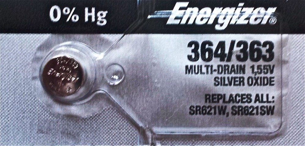 ENERGIZER 364/363 SR621W SR621SW BATTERIES Sealed Authorized Seller