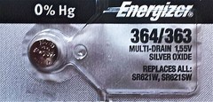 ENERGIZER 364/363 SR621W SR621SW BATTERIES Sealed Authorized Seller