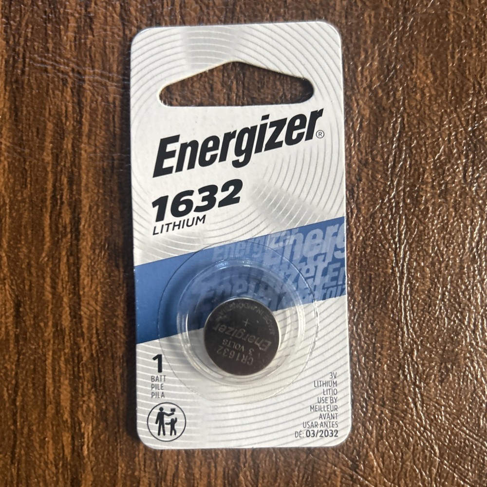 ENERGIZER CR1632 2 Pack, 3v Lithium Battery EXPIRE 03/2032) MADE IN INDONESIA