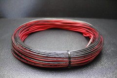8 10 12 14 16 18 20 22 24 GAUGE RED BLACK SPEAKER ZIP WIRE CABLE POWER LOT
